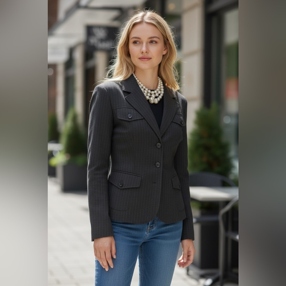 Judith Hart Collection Pinstriped Blazer